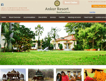 Tablet Screenshot of ankurresorts.com